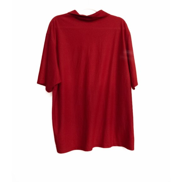 Red Air Force Polo Gear for Sports Shirt Size XXL Short Sleeve Polyester Blend M - Picture 5 of 8